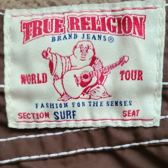 True Religion Brown Flat Front Shorts - Picture 12 of 14